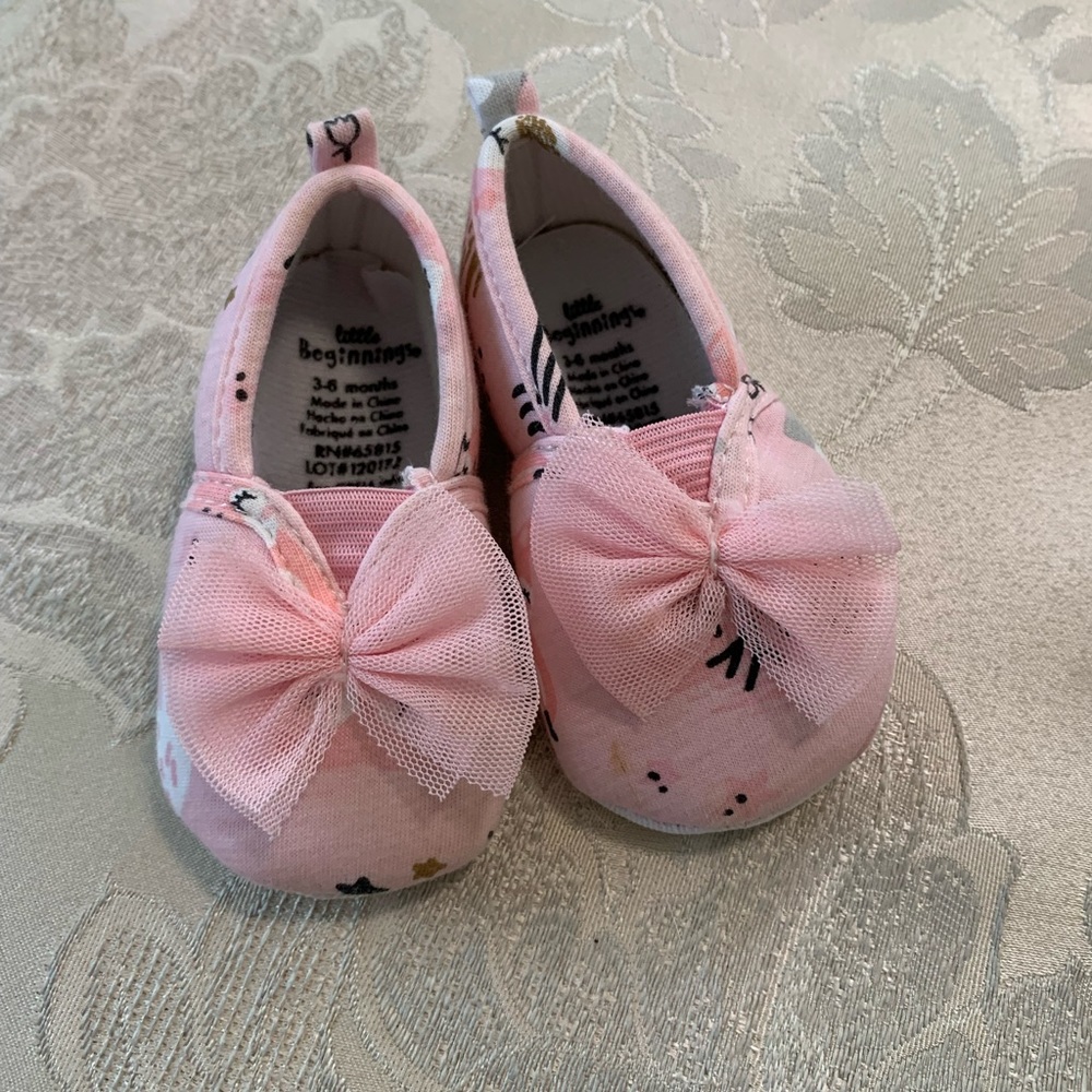 Little Beginnings Pink Dress Shoes Size 3-6 months